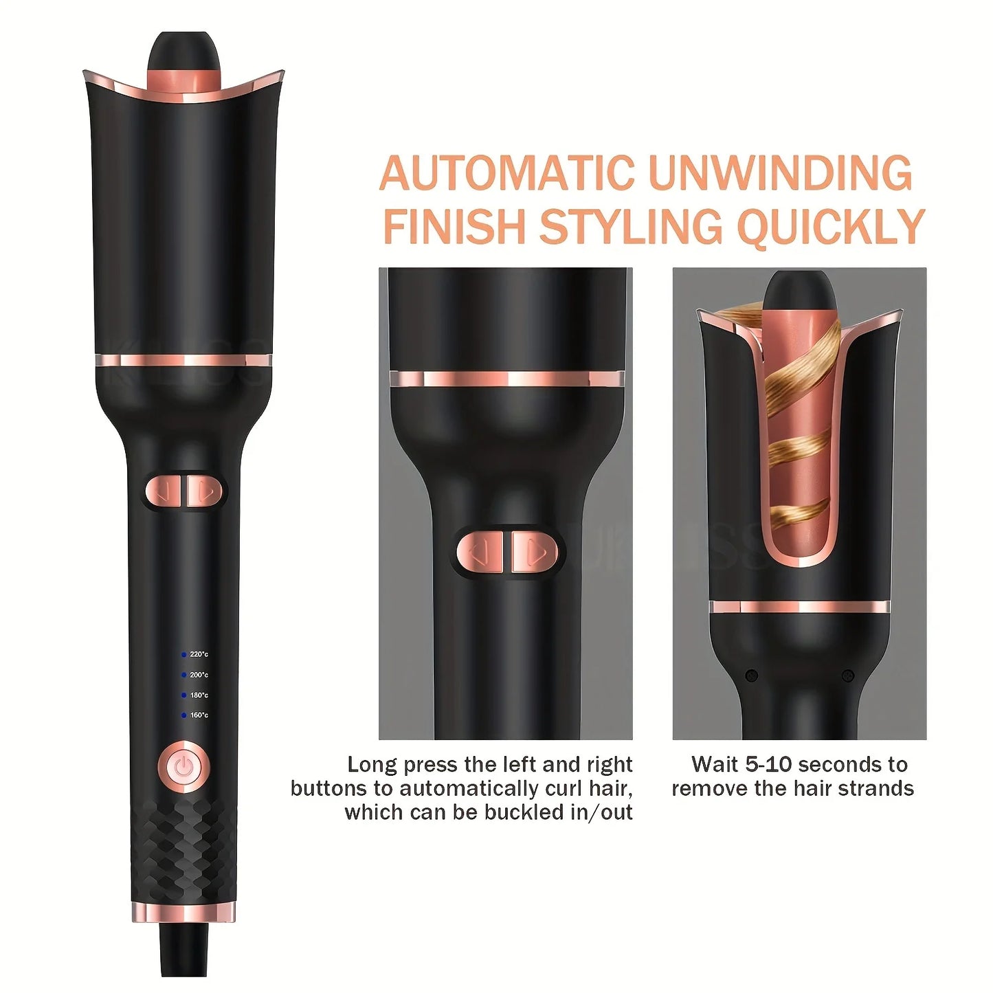 Automatic Ceramic Rotating Hair Curler