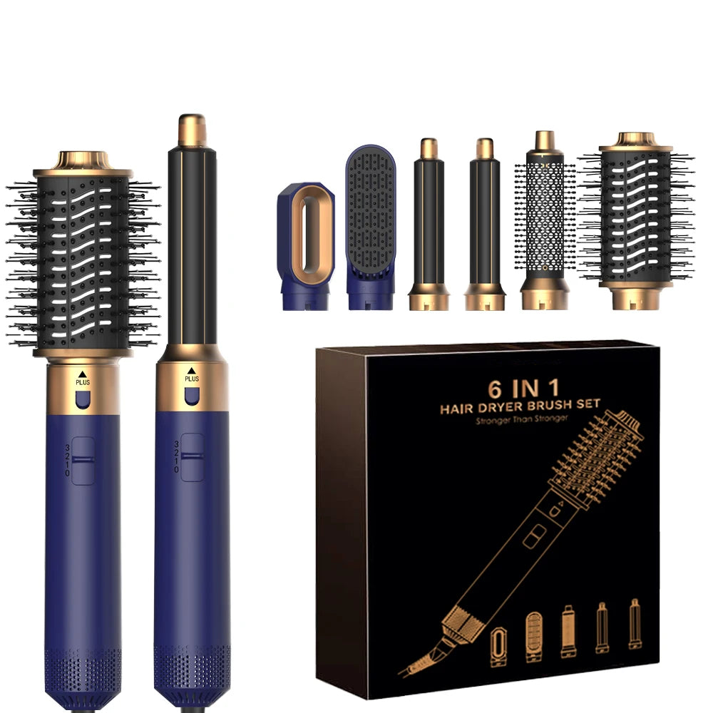 6-in-1 Detachable Hair Dryer Brush Styler