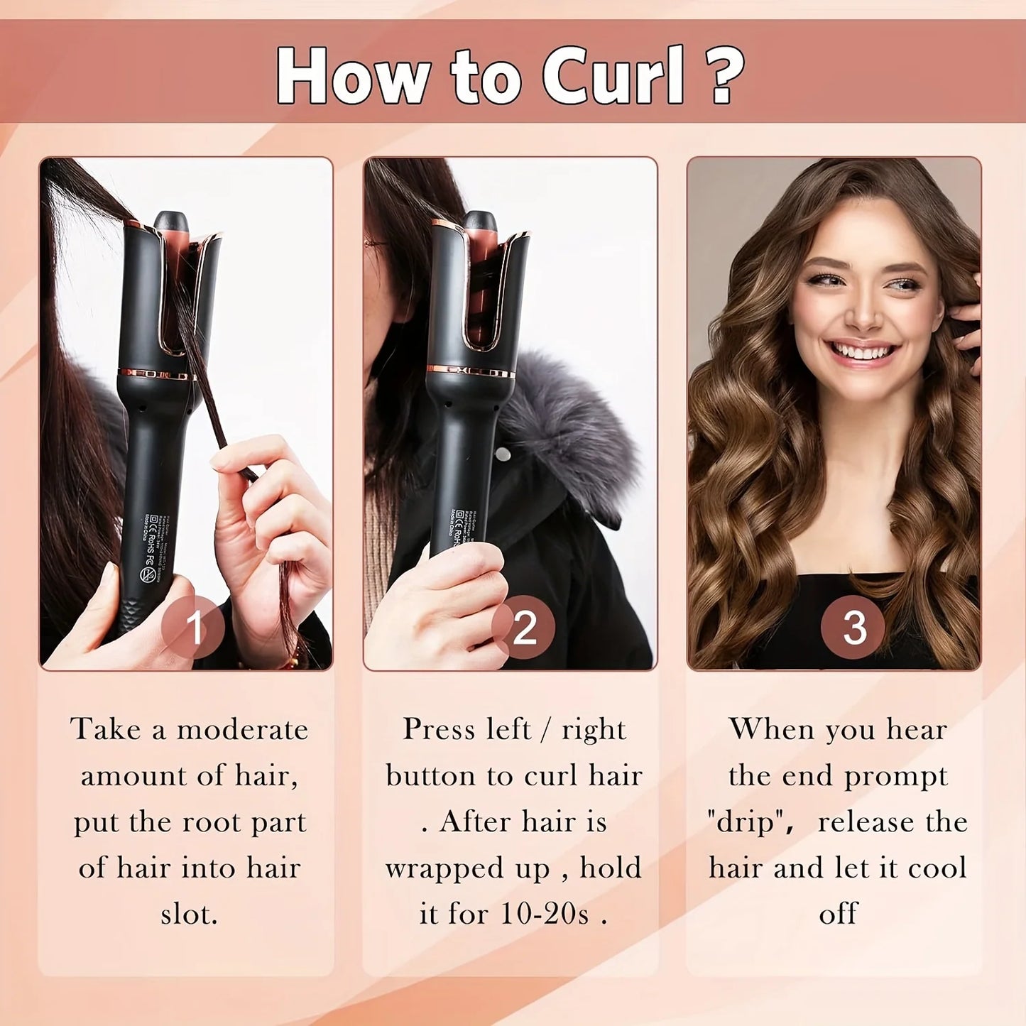 Automatic Ceramic Rotating Hair Curler
